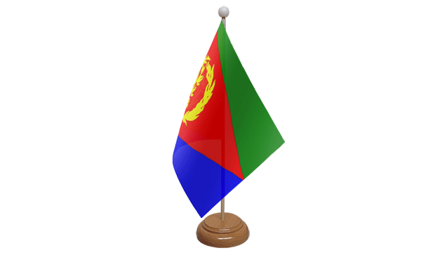 Eritrea Small Flag with Wooden Stand